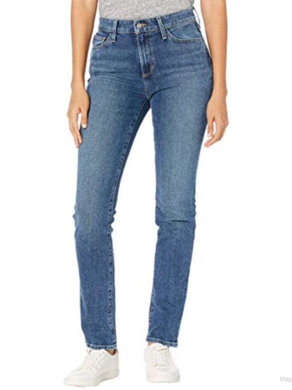 Mid Rise Cigarette Jeans Slim Fit Full Length 5-Pocket Denim